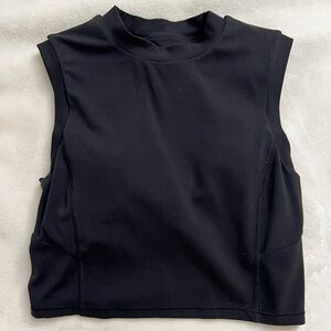 lululemon athletica Black Muscle Tee with Built in Bra